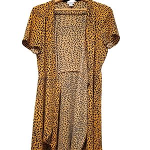 Animal Print Wrap Dress